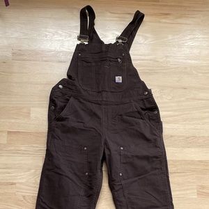Women's Carhartt Overalls, Size Small Tall, Dark Brown